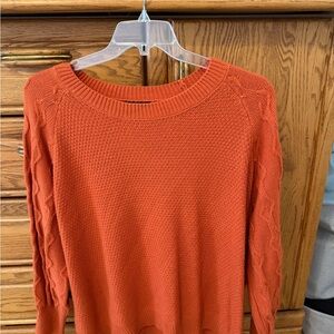 SHEIN Vibrant Orange Crew Neck Sweater (41)